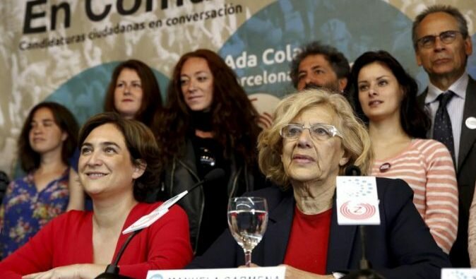 Manuela Carmena y Ada Colau