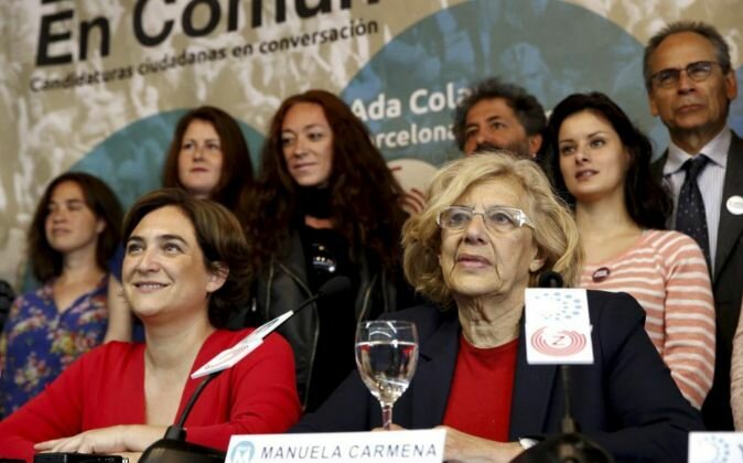 Manuela Carmena y Ada Colau